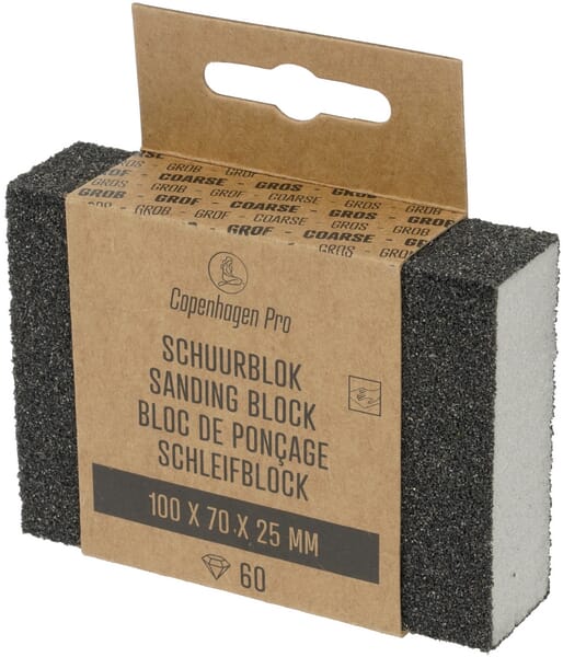 Brusný špalík střední/hrubý, k profesionálnímu použití, 100 x 70 x 25 mm