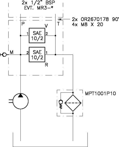 Bloc de cartridge en acier vue 3