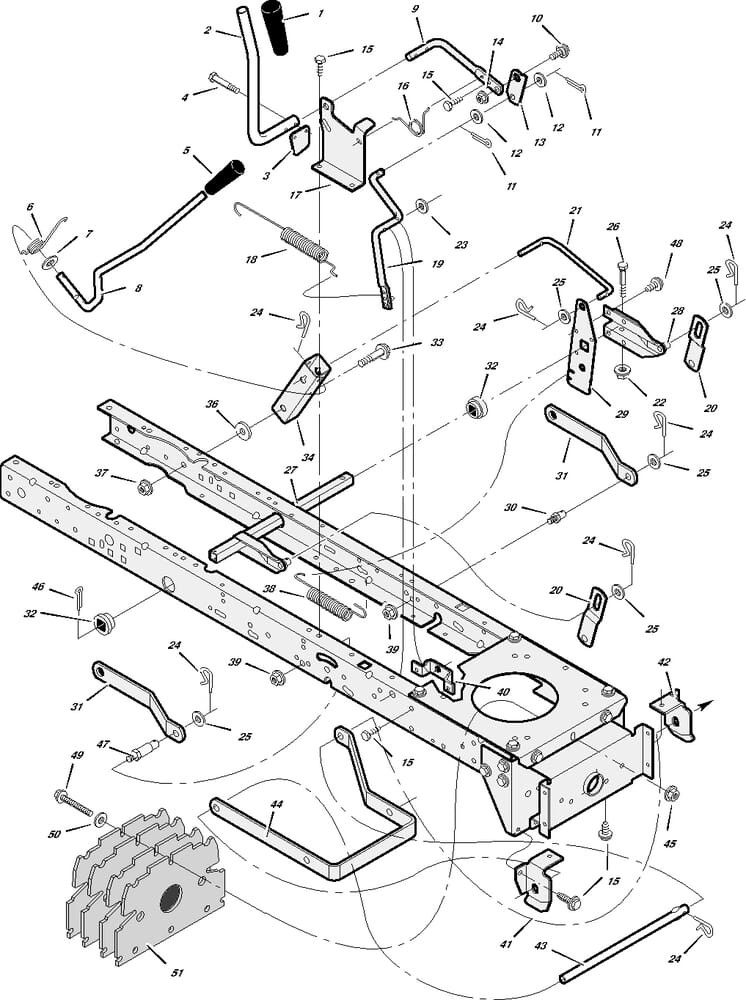 Řezný nástroj - zvedací souprava pro Murray typ 31200X50A