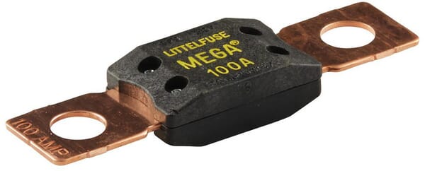 Fusible méga 100A longueur 68,6mm jaune Hella · réf. 8JS742902001