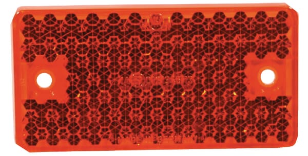 Catadioptre rectangle rouge 91x47mm à visser — réf. 310002000