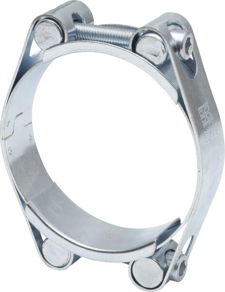 Hadicová spona dvojitá, 60–70 mm, dvojitý šroub, DIN912, pozinkovaná, Kramp