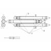 Hydraulic ram ED050/60x1895-1801 D40 D40