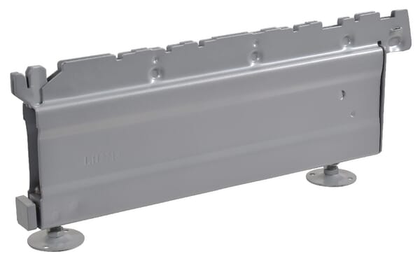 Patka nízká 37x16 cm, šedý hliník