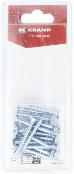 Vis pour panneaux d'aggloméré 5 x 40 mm (20) — réf. KRSPS540P20B
