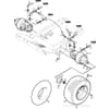 Hydraulic motor front-wheel drive - Stiga Titan 26 B (13-7432-22 / 13-7433-22)