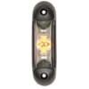 Marker light LED, 1/2.2W, rectangular, 12-24V, white/orange/red, 110x30x28mm, 6 LED's, Kramp