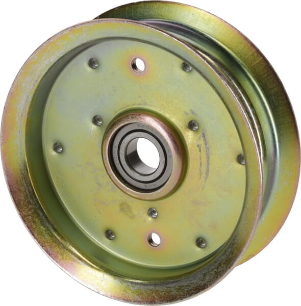 V-belt pulley with flanges
