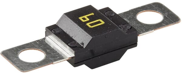 Fusible midi 32V 60A longueur 41,1mm jaune Hella · réf. 8JS742901021