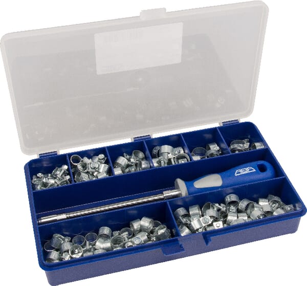 Sada hadicových spon ABA Mini 9 mm W1