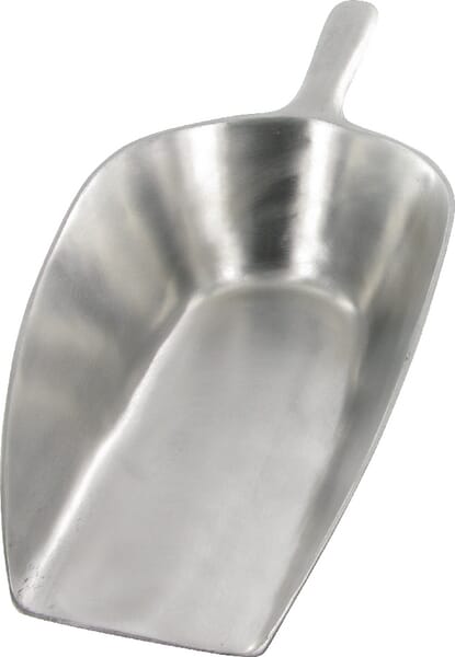 Lopata na krmivo - kulatá - hliníková