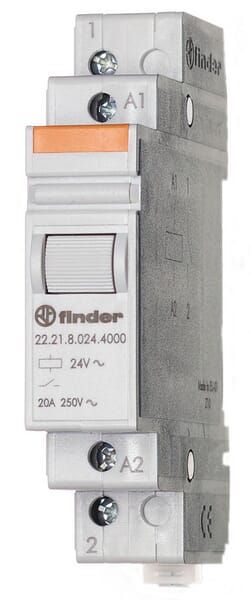 Relais Mod. 17,4 mm 1NO 20 A/24 V CC/AgSnO2 · réf. 222190244000
