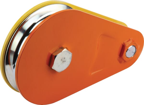 Lanová kladka s pevnými bočními plechy