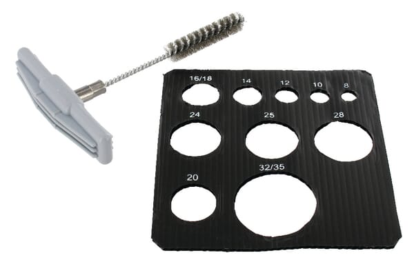 Brosse ronde en acier pour perçage Ø 12 · réf. FISBS12
