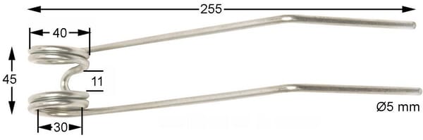 Dent pour râteau de jardin PH 232 · réf. 56506500121
