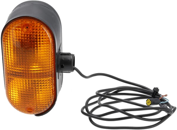 Feu clignotant, halogène, droit, adaptable pour CNH — réf. 3470144