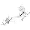 Mechanizmus pojazdu oporného kolesa vhodný pre JF-Stoll R 655 DS