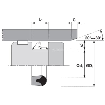 Joint de piston 100x80x13mm Kramp vue 3