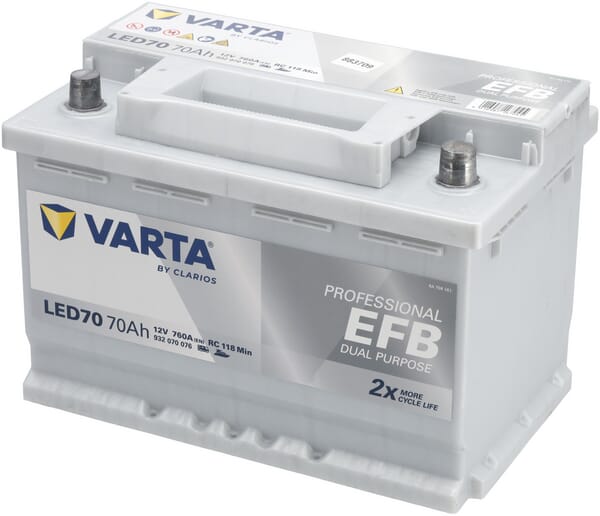Käynnistysakku Varta 12V 70Ah 760A - Auton Akut ja Ajoneuvoakut - 930070076 - 1
