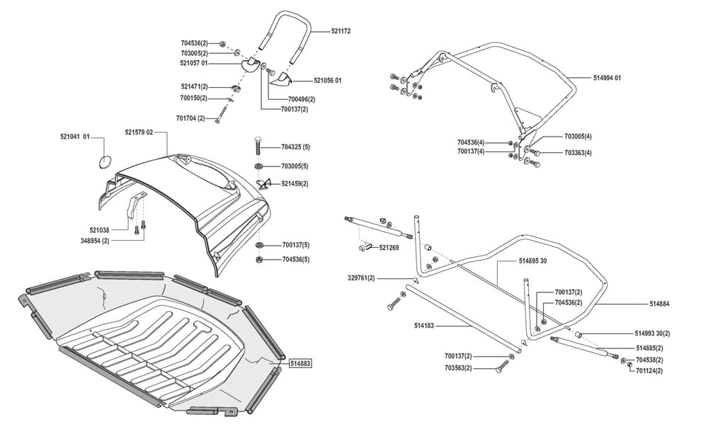 Zařízení k zachycování trávy pro AL-KO typ PowerLine T18-102HD