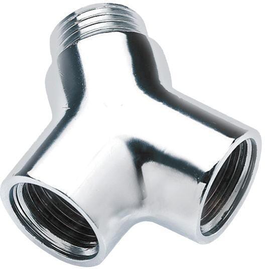 Pièce en Y en laiton 1/2" fem. Ch vue 2