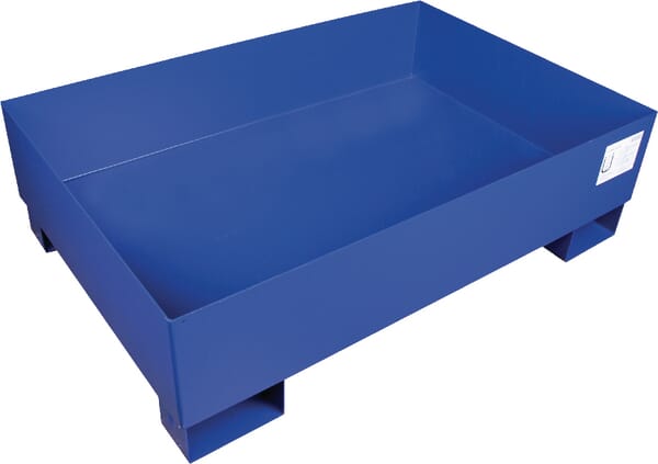 Záchytná vana - ocelová - modrý nátěr