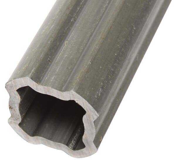 Tube profilé intérieur SFT S6, 4 angles, diamètre 47,4 x 37,9 x 4,75 mm, longueur : 1 500 mm (grand angle) · réf. 2453N1500