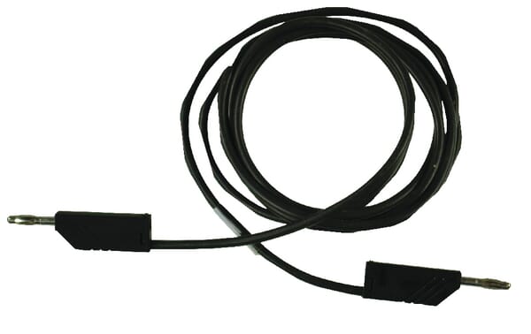Câble 2 fiches 4mm noir 2m · réf. SML200ZN