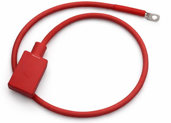Câble de batterie FLEXRD 16 mm² (+) avec capuchon, 800 mm, M8 · réf. 1016FRD0800M8