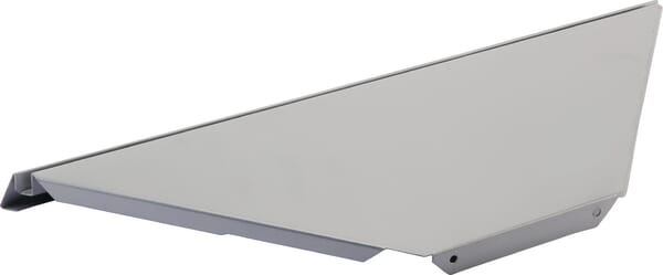 Policové dno 90° vnější 30 cm krémově bílá