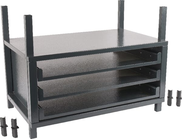 Prostřední regálový modul pro pět sekcí