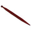 Loader tine, straight, square section 37x610mm, pointed tip with M20x1.5mm nut, black, Battista Porteri