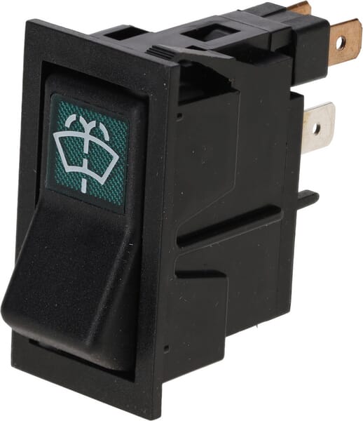 Interrupteur à bascule, (I)-0, off-mom, 12V, 2 broches, lave-glace — réf. SW10038KR