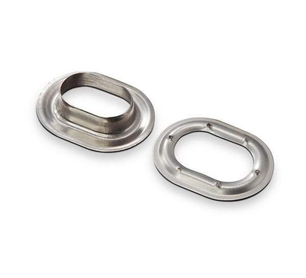 Oválná očka 22,5x13,5 mm, INOX