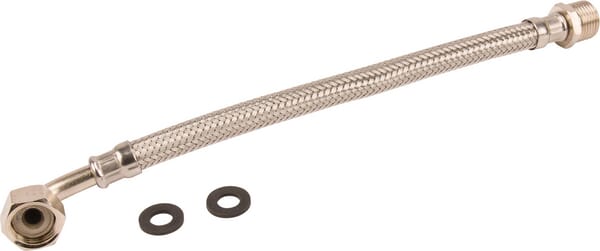 Tuyau cpl. 1/2"x1/2" 90°, 30cm · réf. 1614065030