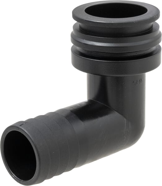 Raccord à fourche, femelle 90° AF4, embout de tuyau 25 mm · réf. 8420404