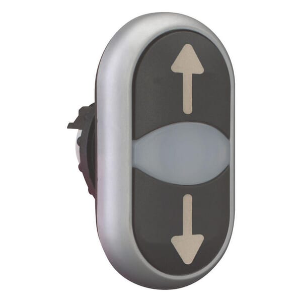 Boutton poussoir double voyant lumineux vue 3