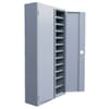 Warehouse storage cabinet with doors