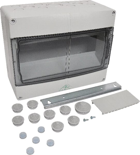 Coffret IP55/12 modul./1 rang. · réf. AKE12