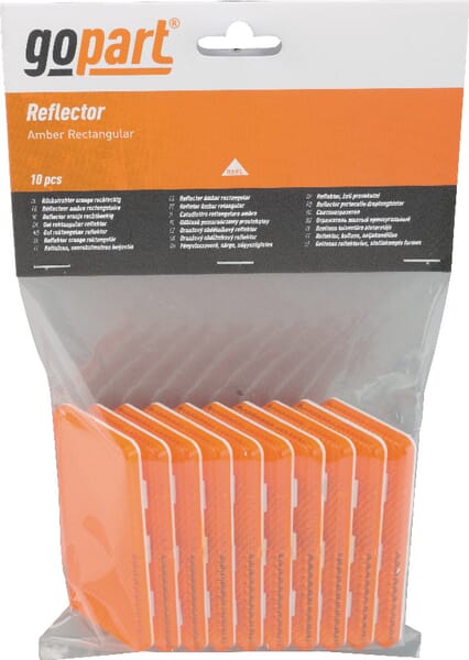 Catadioptre rectangle orange — réf. LA75005