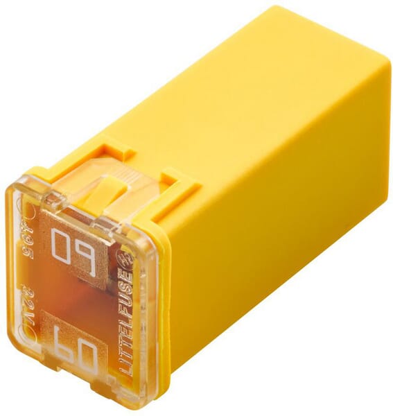 Fusible pal 60A longueur 23,1mm jaune Hella · réf. 8JS740026441