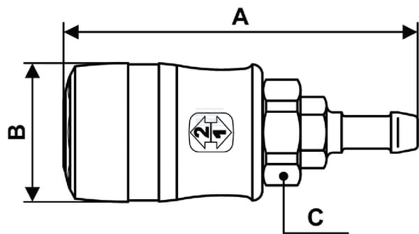 Coupleur 10 mm vue 2