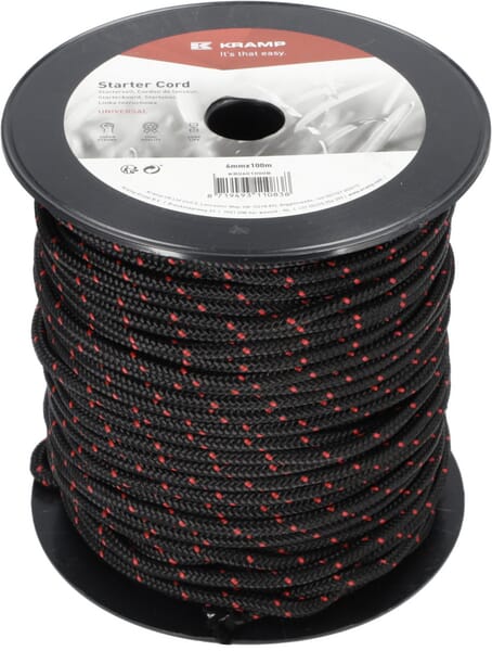 Lanko startéru 6,0 mm x 100 m, černé