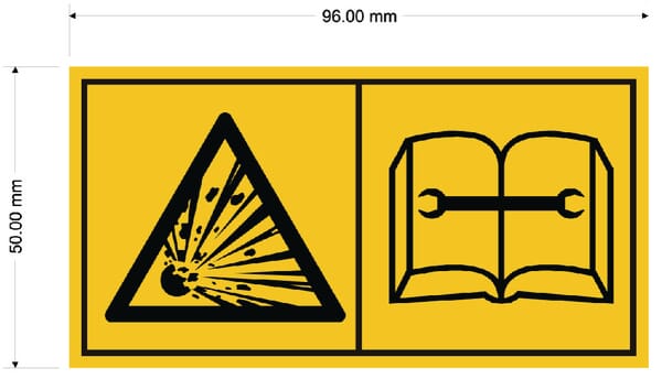 Výstražná fólie hydraulický akumulátor