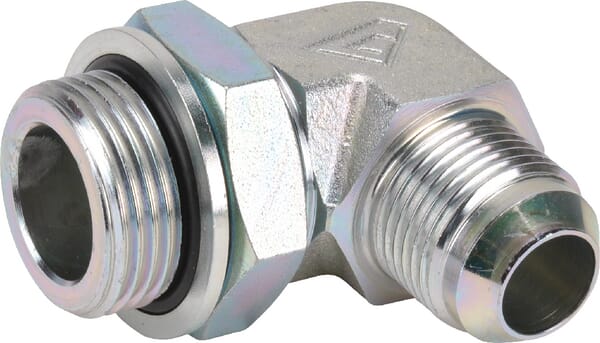 Raccord coude male 7/16 JIC x 1/8 BSP · réf. KIB0702