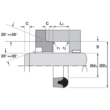 Joint de piston 100x80x13mm Kramp vue 4