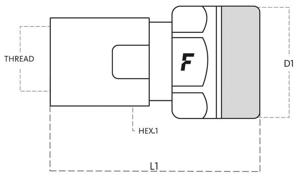 Coupleur femelle VVS 1" BSP vue 2