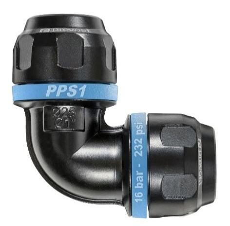 Coude en aluminium de 40 mm de diamètre à 90° — réf. PPS19C40