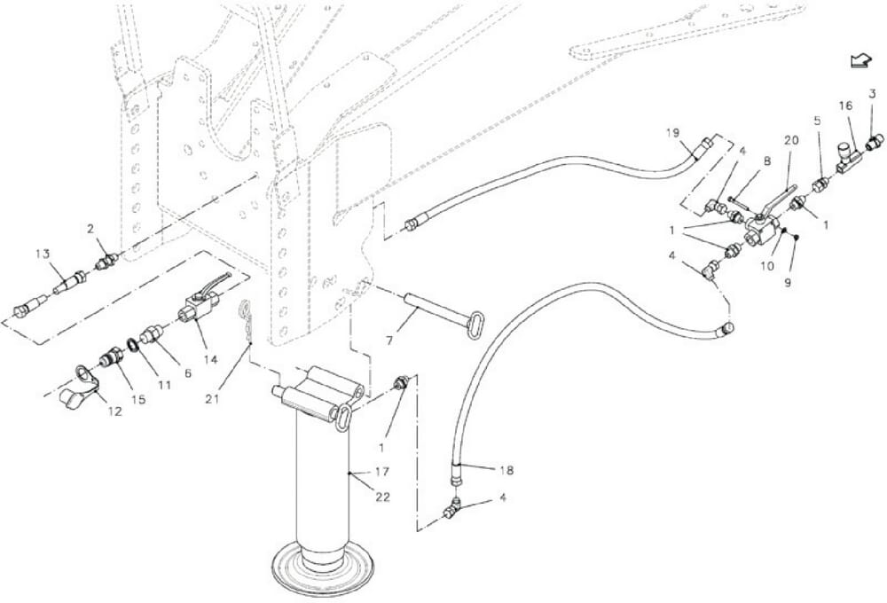 002 Hydraulický parkovací stojan