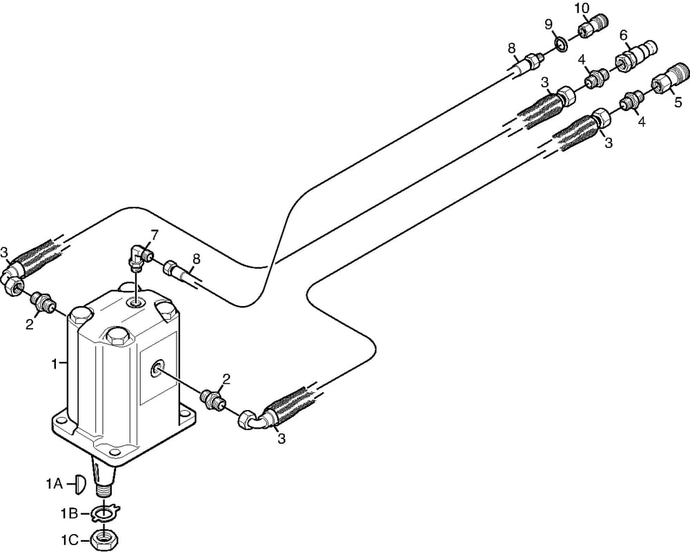 Hydraulický motor žací jednotky Stiga Titan 125H Combi 13-7822-22